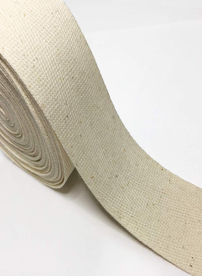 eJoyce شريط قطني مضلع بنمط متعرج، 38 مم (1-1/2 بوصة)، بطول 10 ياردات، SP-2787 (طبيعي) - Image 2